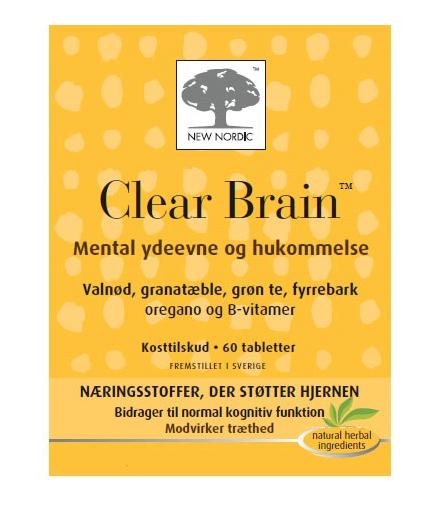 Billede af Clear Brain, 60tab. hos Ren-velvaereshop.dk