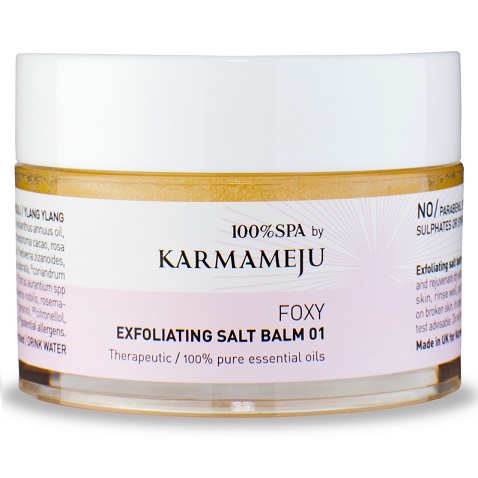 Se Karmameju FOXY Exfoliating Salt Balm/scrub, 50ml. hos Ren-velvaereshop.dk